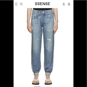 Relaxed-fit French terry jeans featuring graphic pattern in tones